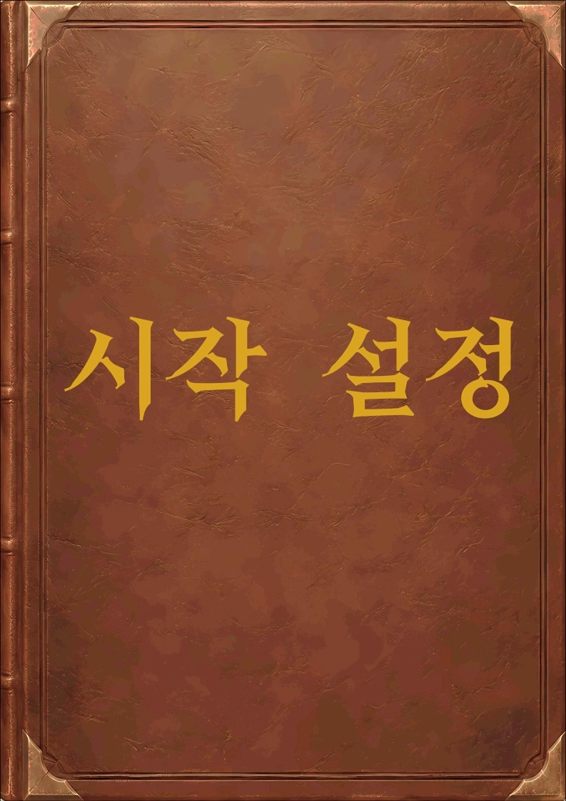 시작 설정